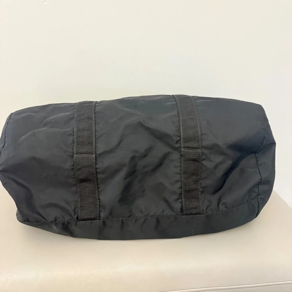 Vintage Warner Bros Records Promo Duffel Bag Black Nylon Music‎ Industry Rare WB